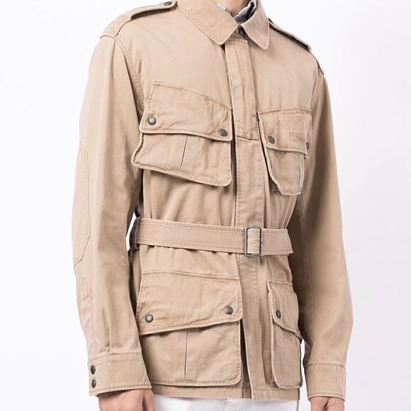 Polo Ralph Lauren Khaki Cotton Twill Field Paratrooper Jump Jacket - Picture 12 of 16